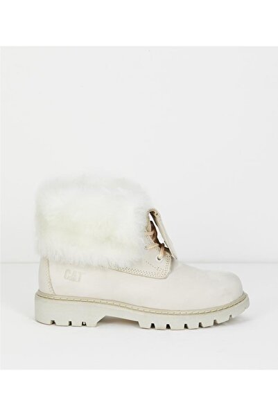 Caterpillar Utah Fur Beige Nubuck Women's Boots