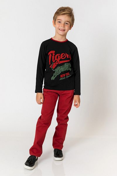 incity Boy's Burgundy Trousers