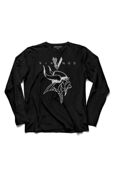 Kendim Seçtim Тениска с дълъг ръкав Vikings History Vikings 2, детска тениска...