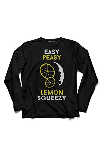Kendim Seçtim CS Go Peasy Lemon Squeezy Counter Strike Lemon majica dugih rukava