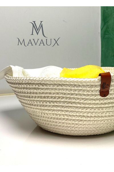 MaVaux Ψάθινο καλάθι από γιούτα