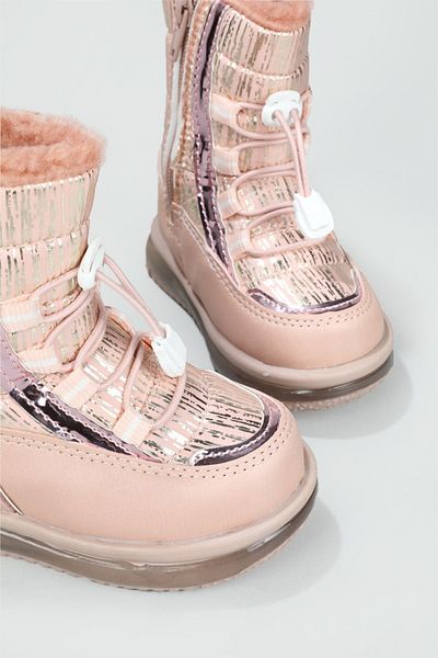 Twingo Luminous Non-Slip Sole Salmon Kids Boots 9090