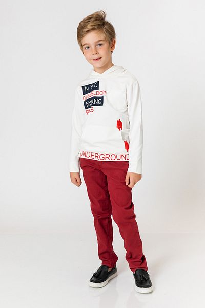 incity Boy's Burgundy Trousers