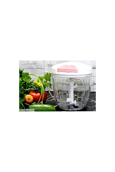 Cagla Homes El Rondosu Ipli 5 Bıçaklı Büyük Boy Sebze Doğrayıcı 1000ml