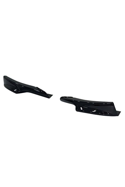 HYM TUNİNG Bmw E90 Lcı Tampon Ön Flap Seti Mtek Tampon Uyumlu Parlak Siyah, S...