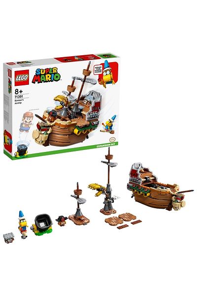 LEGO Super Mario Bowser's Airship Additional Adventure Set 71391 - Collectible Toy Construction Set (1152 Pieces)
