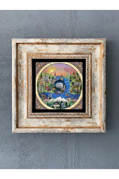 Oscar Stone Decor Διακόσμηση τοίχου με πλαίσιο από πέτρα 20 x 20 cm