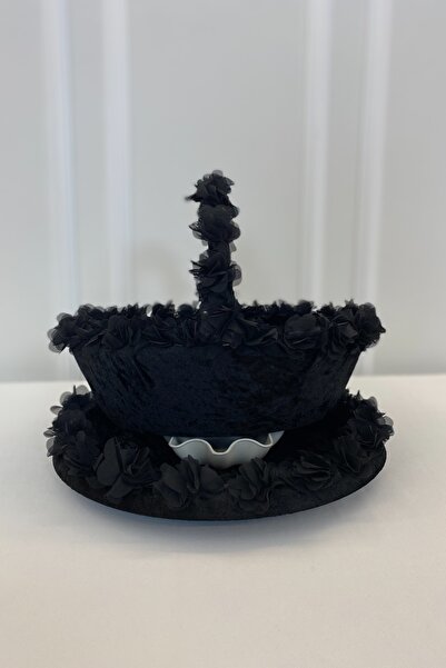 ZEYMERADE Siyah Gelin Kına Gecesi Tepsi Ve Sepeti, Düğün, Sünnet, Nişan, Söz,...