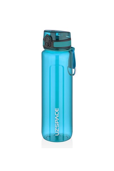 Uzspace 950ml Transparent Body Tritan Water Bottle with Measuring Scale
