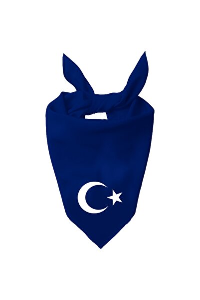 Tasarım Trend Eșarfă de culoare unică cu design Ayyıldiz