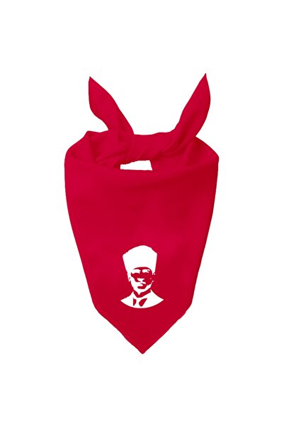 Tasarım Trend Мустафа Кемаль Ататюрк Силуетний дизайн Одноколірний шарф