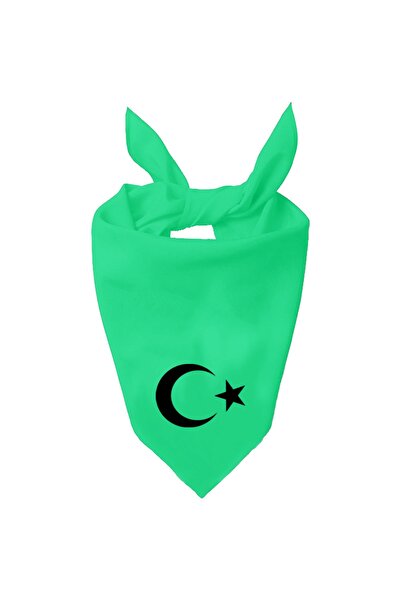 Tasarım Trend Eșarfă de culoare unică cu design Ayyıldiz