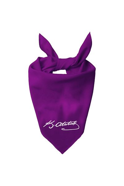 Tasarım Trend K.atatürk Signed Design Single Color Scarf