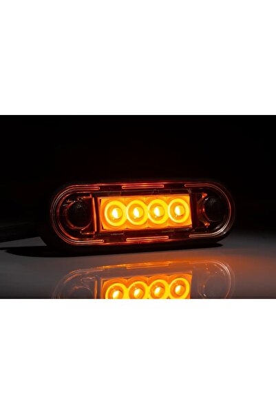 fristom Orijinal Sarı 4 Ledli Parmak Lamba - 12v-36v - Kablolu - 85*28