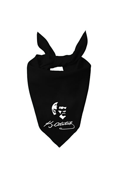 Tasarım Trend Підпис К. Ататюрка та силует Ататюрка Дизайн Одноколірний шарф