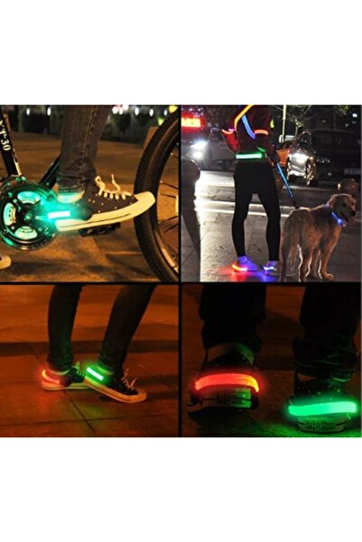 gaman Ayakkabıya Takılan Parlak Ledli Outdoor Işığı Gece Led Uyarı Işığı - Bisikletçiler Ve Sporcular Için