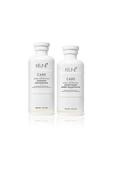 Keune شامبو فيتال نيوتريشن 300 مل - بلسم 250 مل، مجموعة من قطعتين