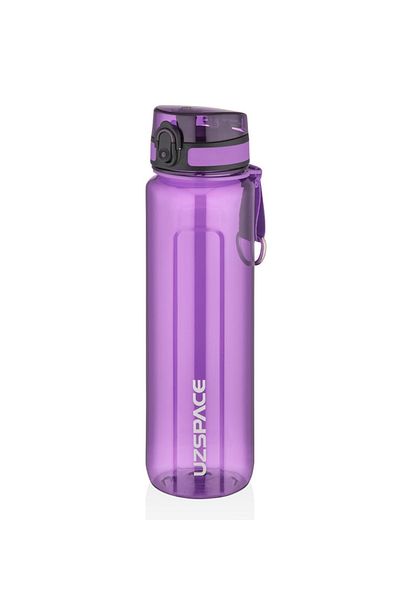 Uzspace 950ml Transparent Body Tritan Water Bottle with Measuring Scale