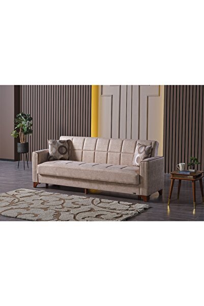 Palermo Mobilya Alfa Kanepe Sütlü Kahve