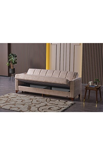 Palermo Mobilya Alfa Kanepe Sütlü Kahve