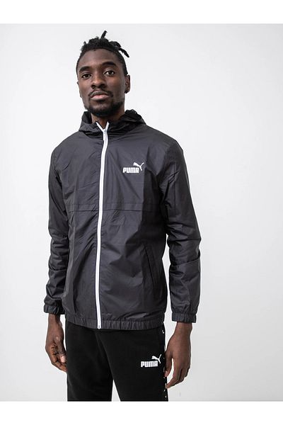 Puma Ανδρικό Μαύρο Ess Solid Windbreaker - Αδιάβροχο 847484   01