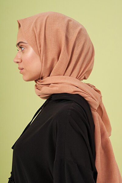 Madame Polo Βαμβακερό σάλι - αμύγδαλο