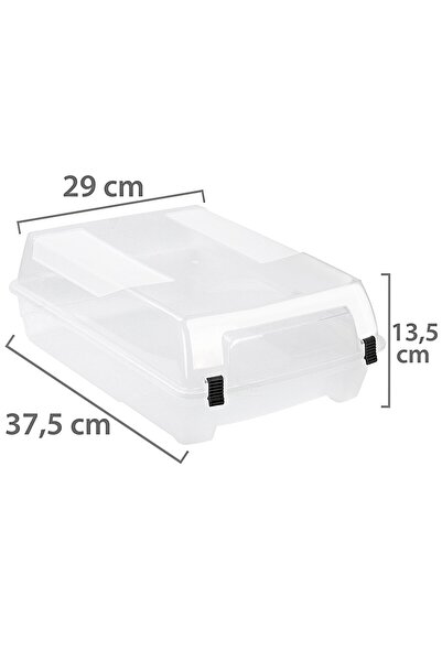 Meleni Home 5 Adet Bot Ayakkabı Kutusu - Şeffaf Ayakkabı Saklama Kutusu Düzenleyici Organizer Seyahat Kutusu