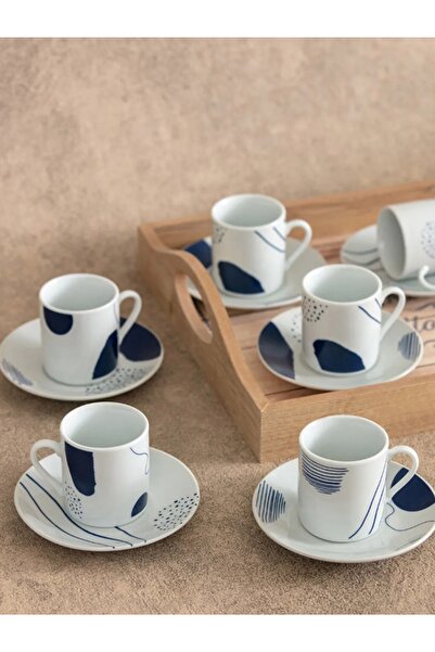 LCW HOME Lc Waikiki Desenli Porselen Fincan Takımı 6'lı 90 ml