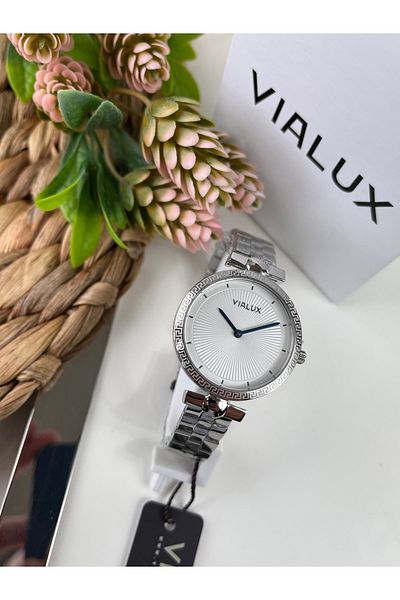 Vialux Elegant Steel Women's Wristwatch Waterproof