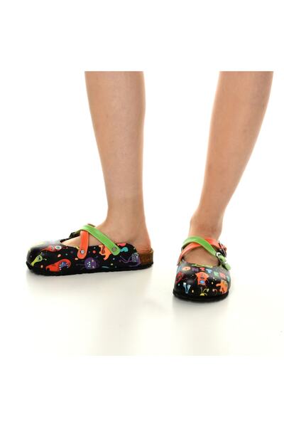 azizsahinshoes 5401 Monster Themed Special Design Sabo Slippers