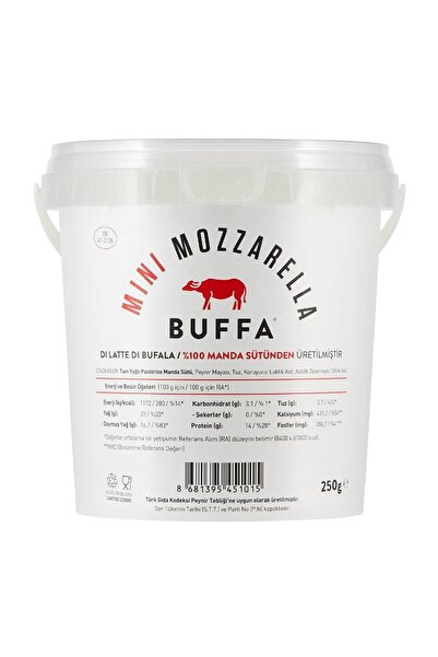 Buffa Tam Yağlı Taze Mini Mozzarella Peyniri 250g