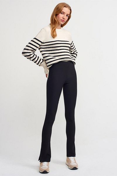 Dilvin Women's Slit Ottoman Tights 70385