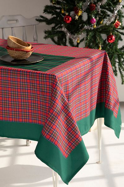 AYSHOME Ay Home Red Gingham Tablecloth