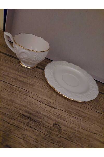İpek 6 Kişilik Porselen Fincan Takımı