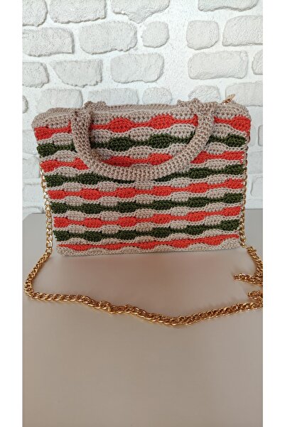 Simay Aksesuar Handmade Women's Hand Knitted Bag