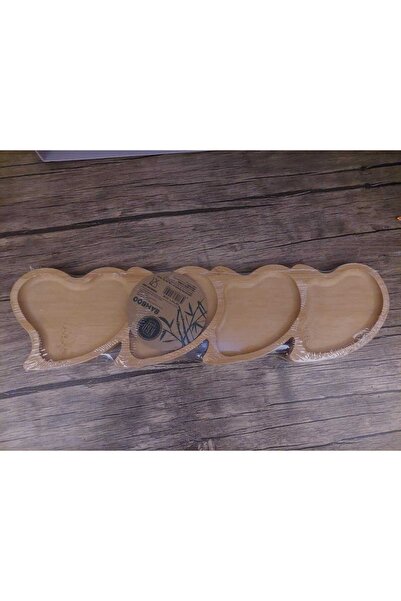 Bamboo Heart 4 Compartment Snack Bowl