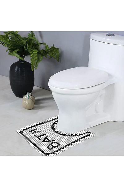 eco concept Toilet Seat Mat, Bathroom Mat, Toilet Seat Front, Bathroom Mat, Non-Slip Base, Decorative Mat,