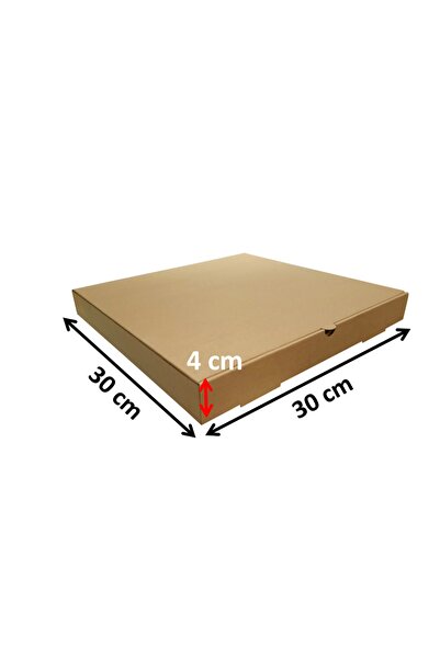 EFEPA Kraft Karton Baskısız Kutu 30x30x4 cm. 100'lü