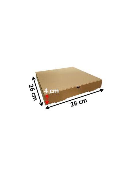 EFEPA Baskısız Karton Kutu 26x26x4 Cm 100'lü