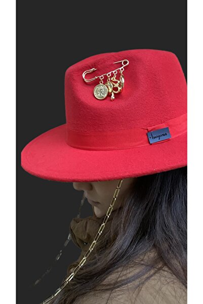 laviyonsa Cowboy Felt Hat Pin Accessory New Year's Special Collection