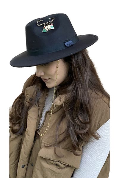 laviyonsa Cowboy Felt Hat Pin Accessory New Year's Special Collection