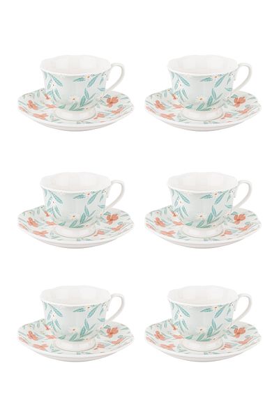 Tantitoni Coffee Set New Bone Spring for 6 People (berrygy20t007sp)