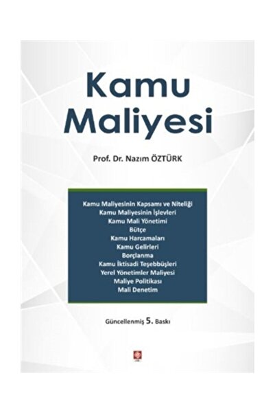 Ekin Basım Yayın Kamu Maliyesi