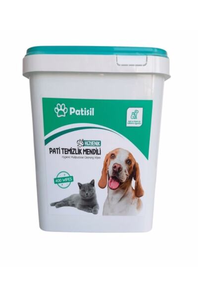 KG-GOLDPAPER 400 Yapraklı Kova Evcil Hayvan Kedi Köpek Pati Ve Vücut Silme Te...