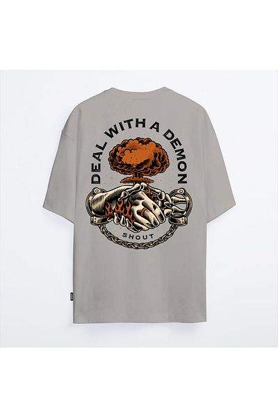 Shout Oversize Limited Edition Deal With A Demon Unisex T-shirt