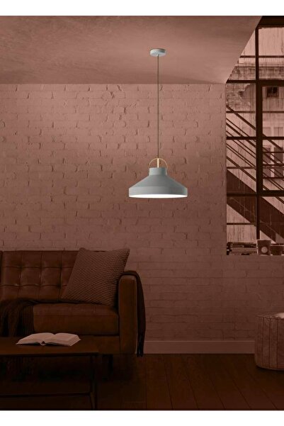 Eglo 390226 Iç Mekan " Estepona " Gri, Fırçalanmış Pirinç Renk Dökme Çelik Te...