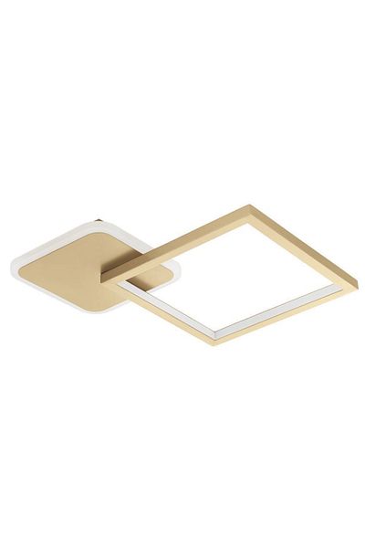 Eglo 900424   Gafares Gold and White Aluminum Steel Led Ceiling Lamp - Ip20 Max: 15W
