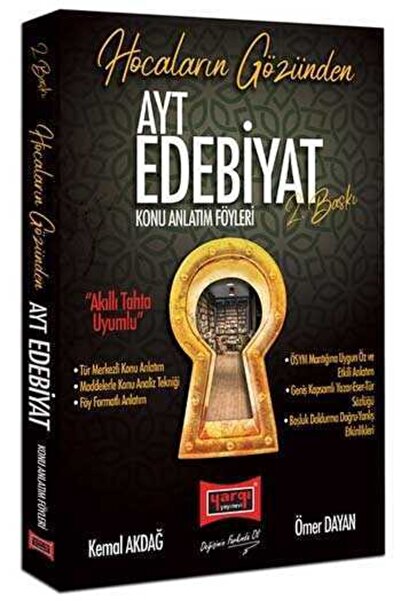Yargı Yayınları Ayt Hocaların Gözünden Edebiyat Konu Anlatım Föyleri