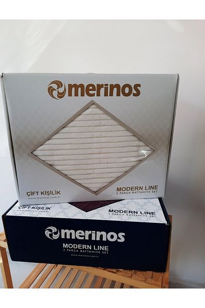 ADAHOME Merinos Modern Line 3 Piece Double Blanket Set