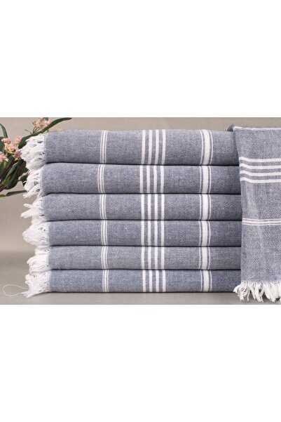 Peshtemal Navy Blue 90x170 Cm Cotton Peshtemal